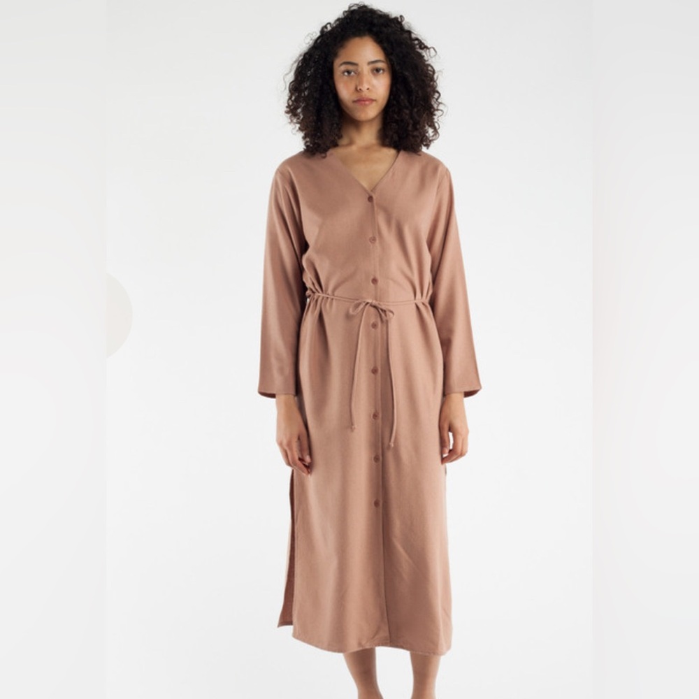 OZMA Mal Pais Silk Dress in Sand